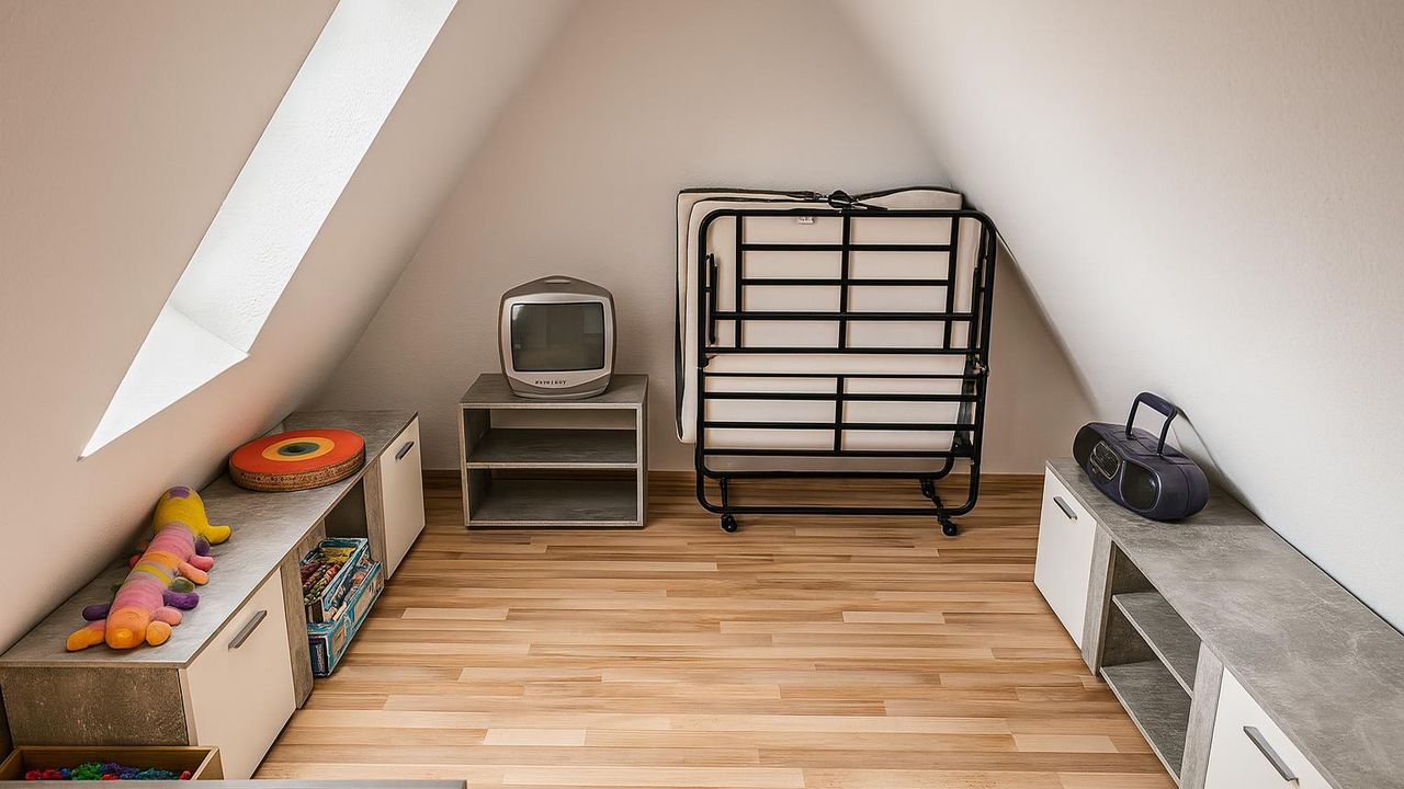 Spielecke im Kinderzimmer im Dachgeschoss Spielecke im Kinderzimmer im Dachgeschoss